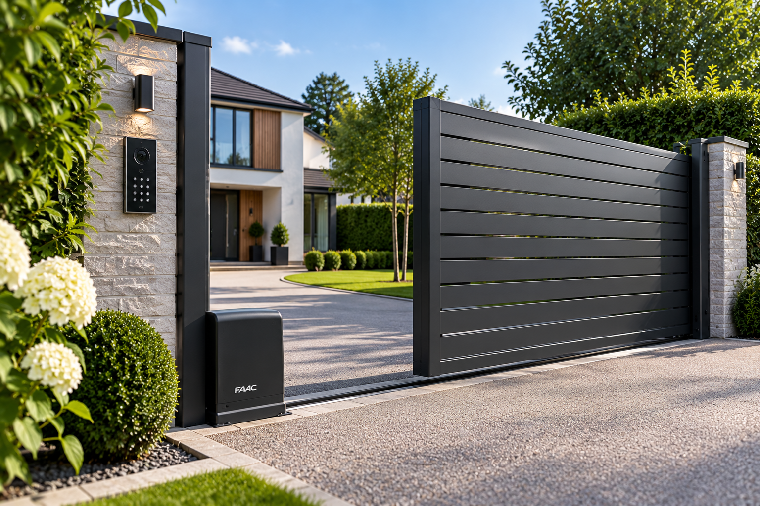 Electric sliding gate installation Peterborough