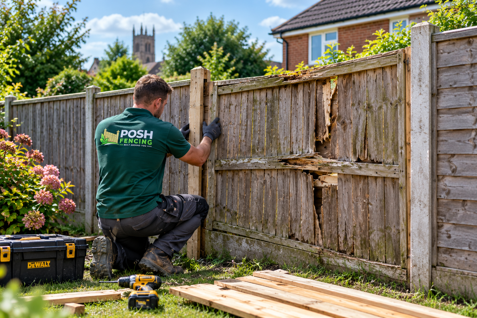 Fence panel repairs in Peterborough
