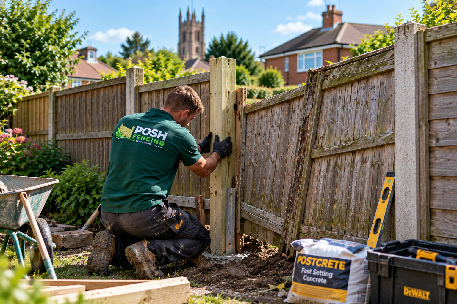 Fence post replacement and repairs in Peterborough