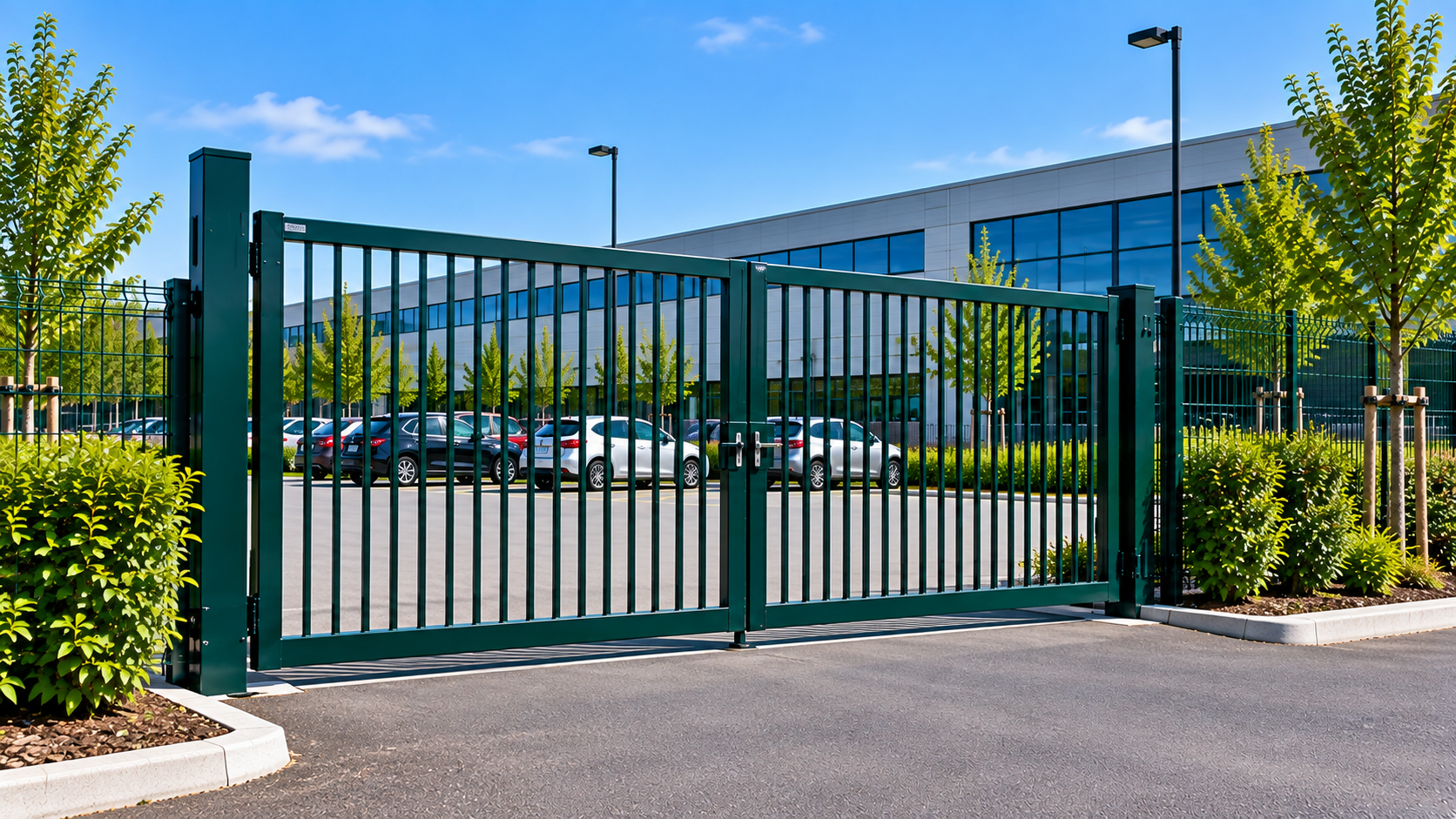 Commercial business park gates in Peterborough