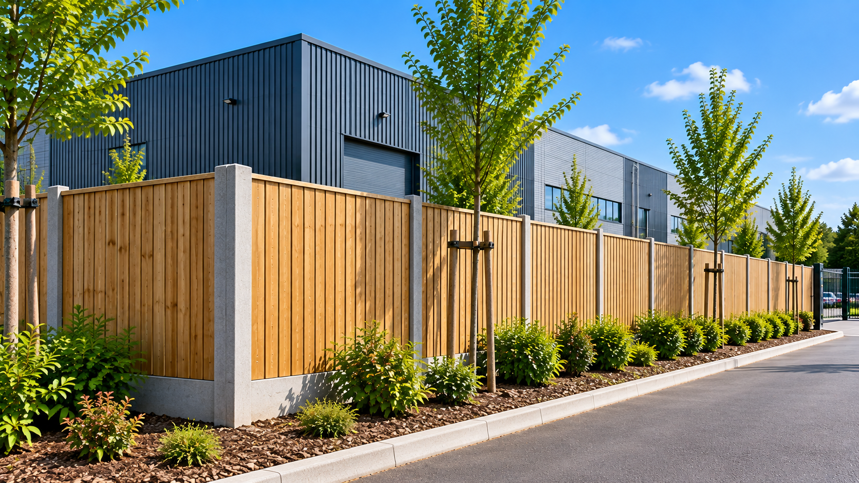 Commercial timber fencing in Peterborough