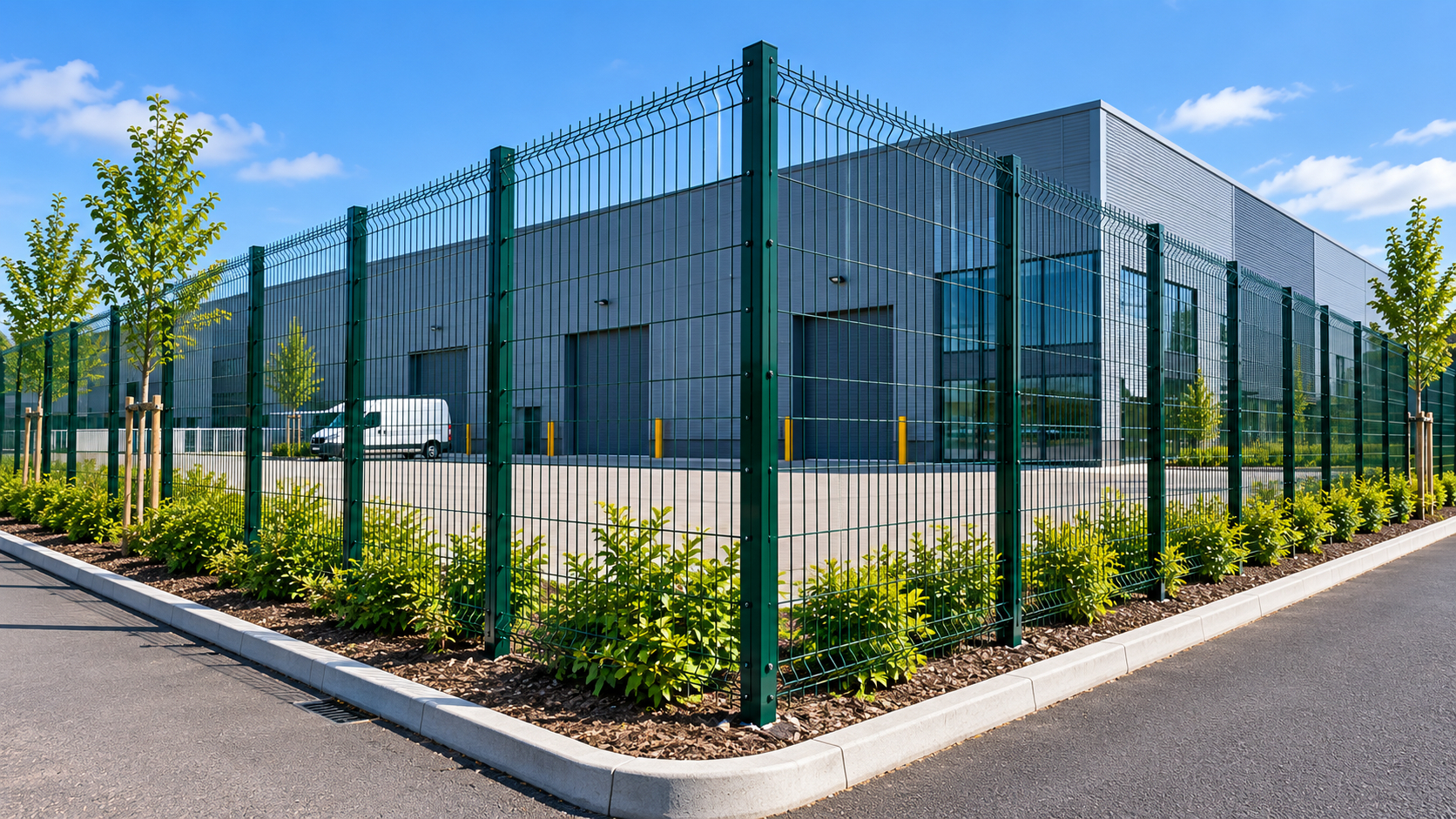 Commercial warehouse security fencing in Peterborough