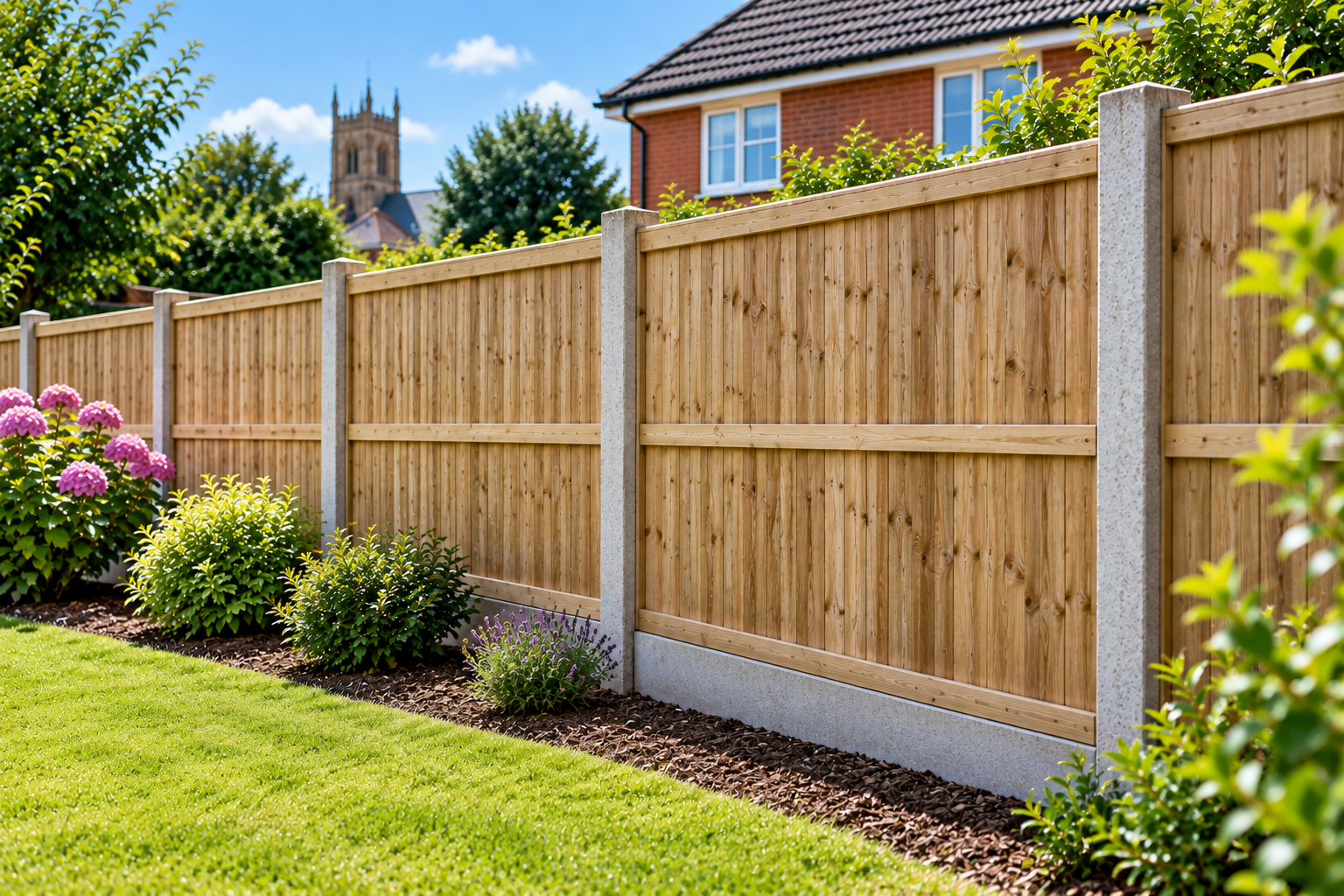 Replacement fence in Stanground Peterborough