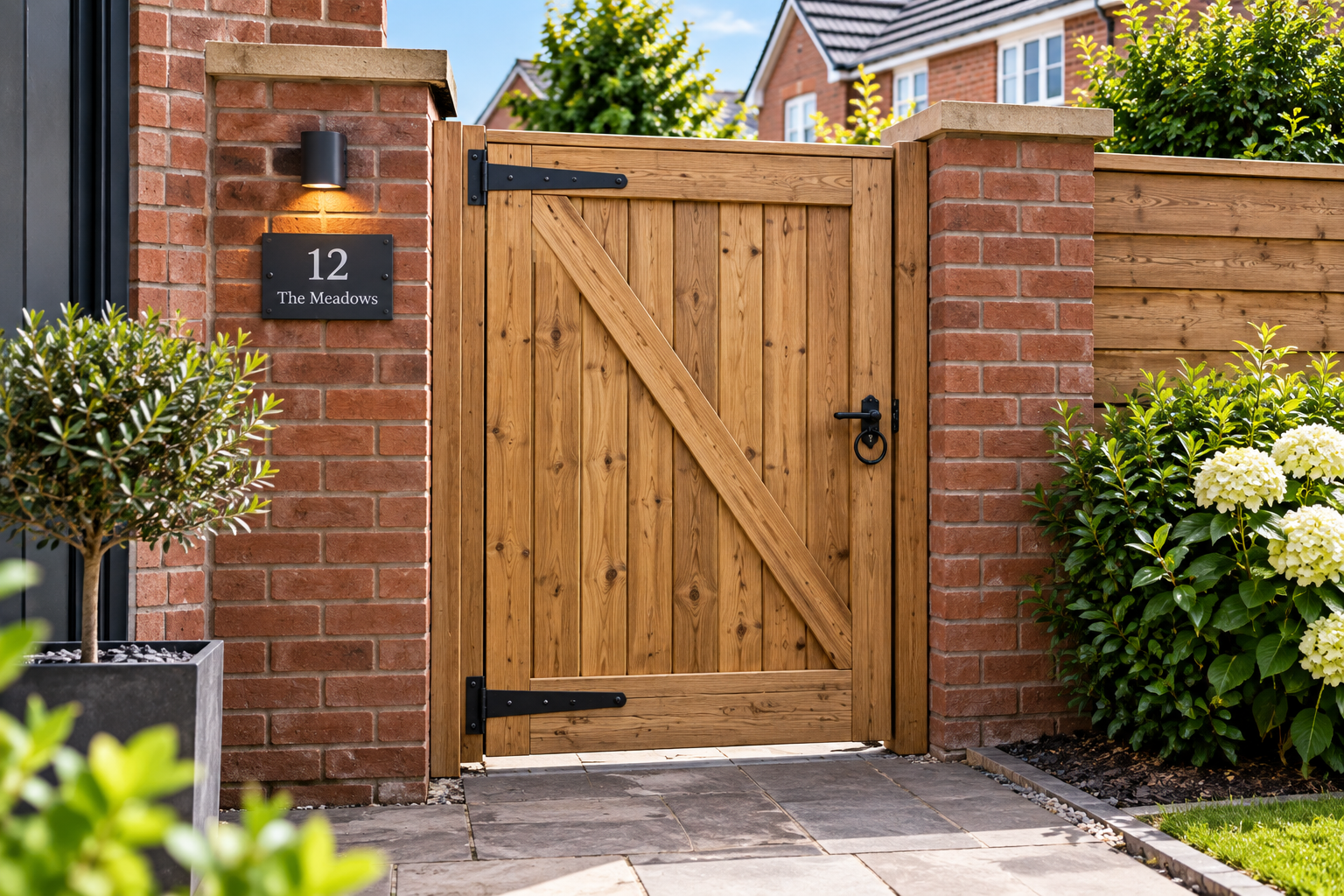 Replacement timber garden gate in Peterborough