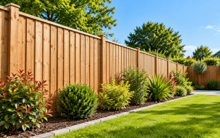 New timber garden fencing installed in Peterborough