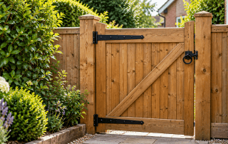 Wooden garden gate for garden gate repairs in Peterborough