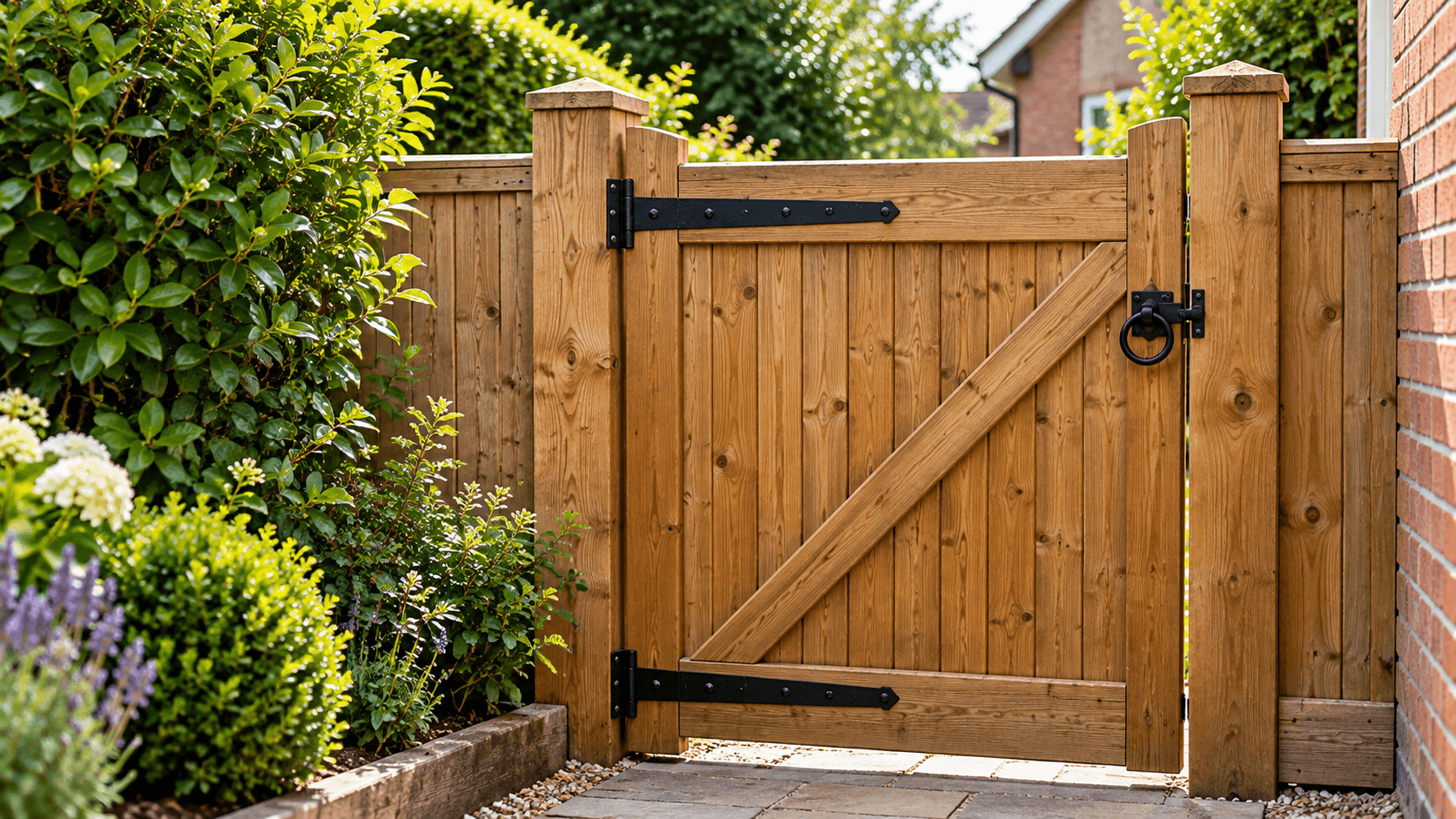 Wooden garden gate for garden gate repairs in Peterborough